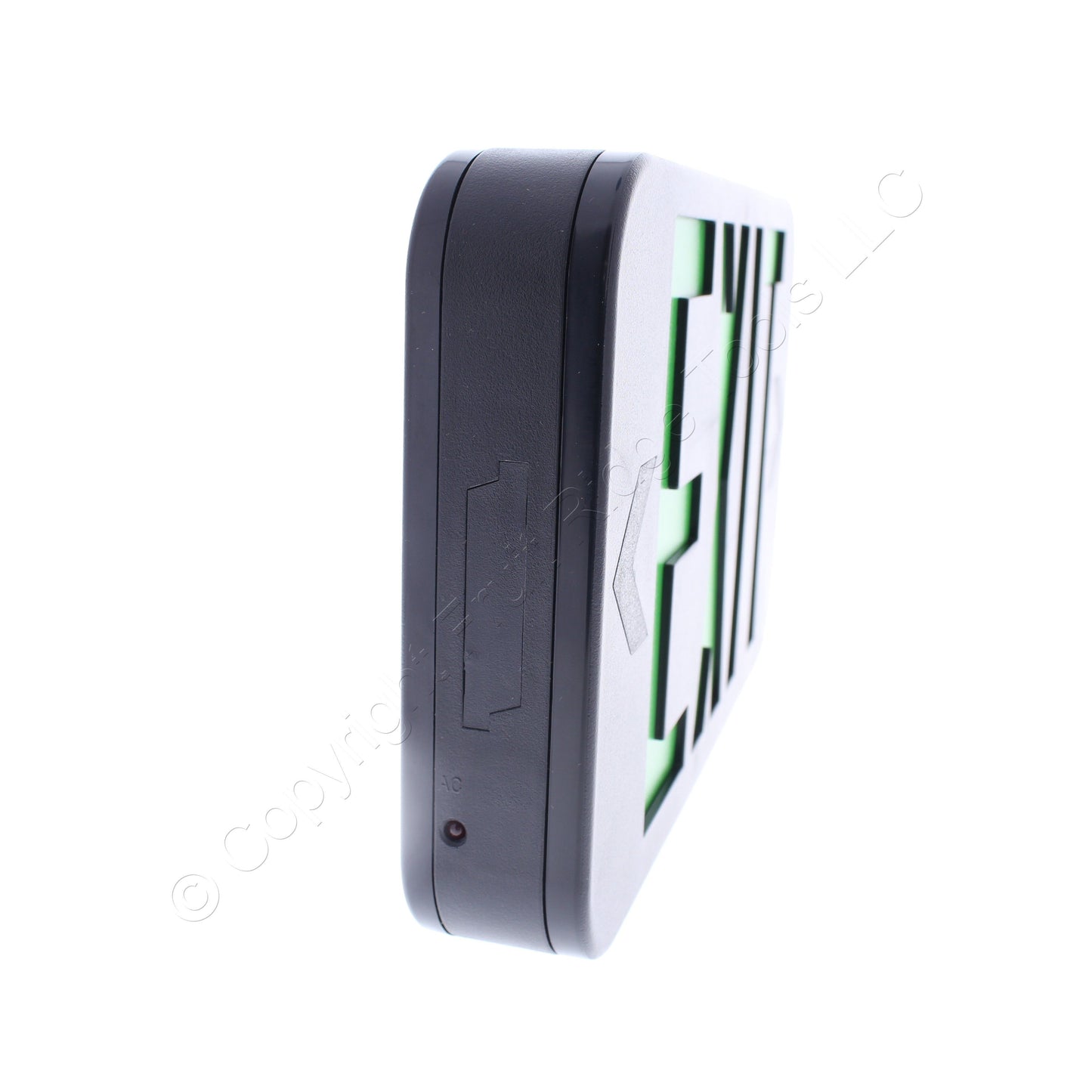 Hubbell LED Exit Sign AC Only Black w/Green Letters CAGB
