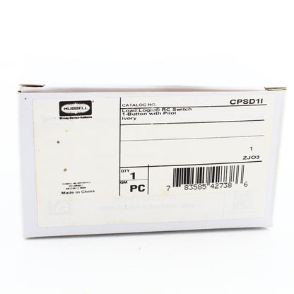 Hubbell CPSD1I Ivory Dimming Switch for Load Control Panel Low Voltage 1-Button