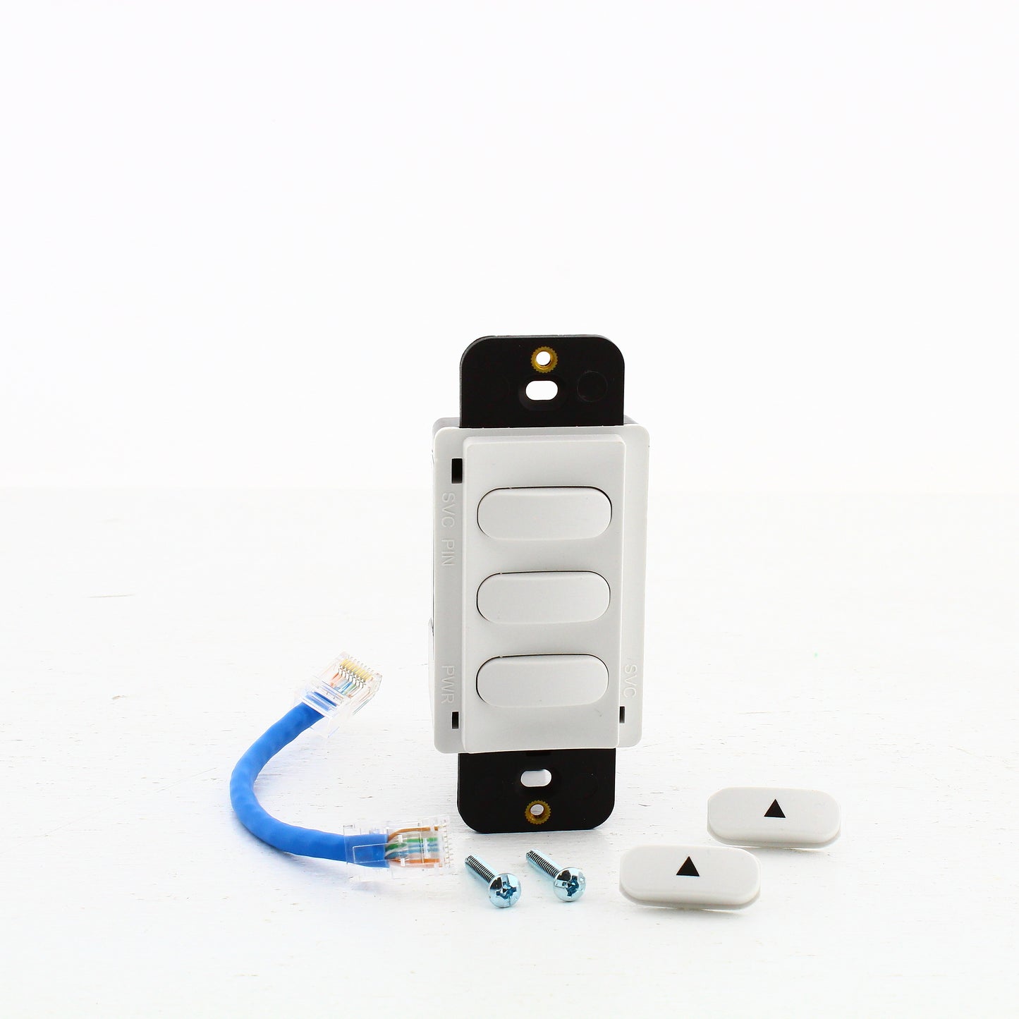 Hubbell CPSD3W White 3-Button Pilot Switch for Load:Logic Control Panel 10-Pack