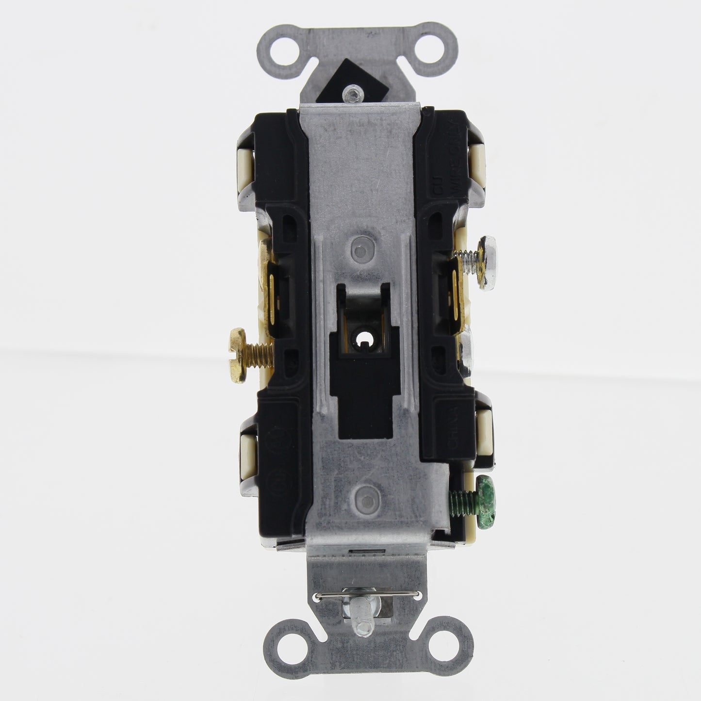 Hubbell Ivory Duplex Smooth Face Receptacle Outlet 5-15 15A 125V 2P3W Bulk CR15I