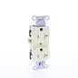 Hubbell CR20ALTR Almond 20A Tamper Resistant Duplex Receptacle 5-20R Commercial