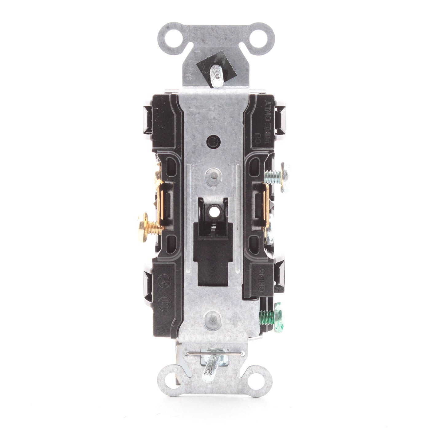 Hubbell CR20BLK Black 20A Duplex Receptacle Power Outlet Commercial Smooth Face