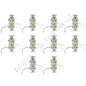 10 Hubbell Ivory Commercial Duplex Receptacles Wire Leads 5-20R 20A 125V CR20IP1