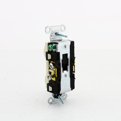 10 Hubbell Lt Almond Finder Groove Duplex Receptacle Outlets 5-15R 15A CRF15LA