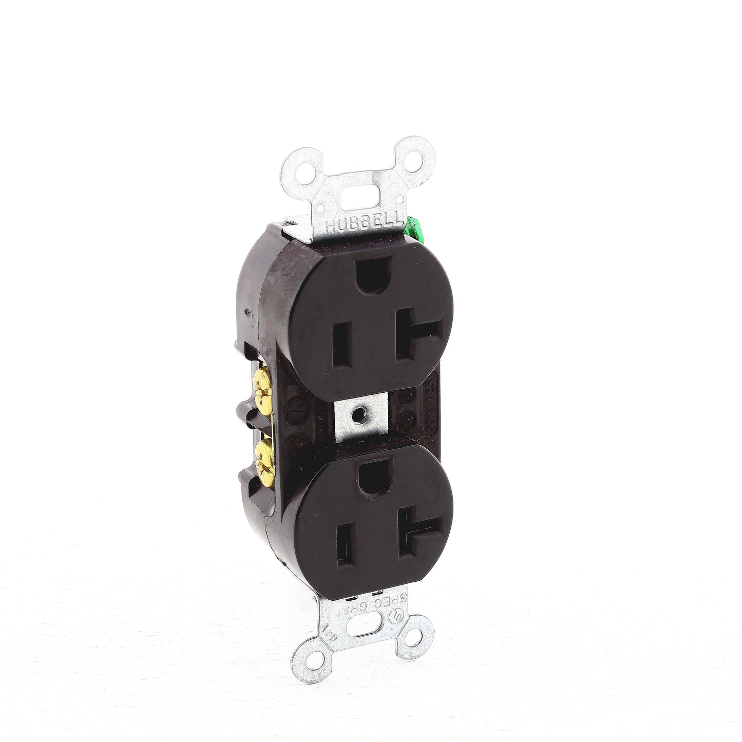 Hubbell Black Receptacle Outlet 20A 125V No Screws NO AUTOGROUND CRO20BLKM1