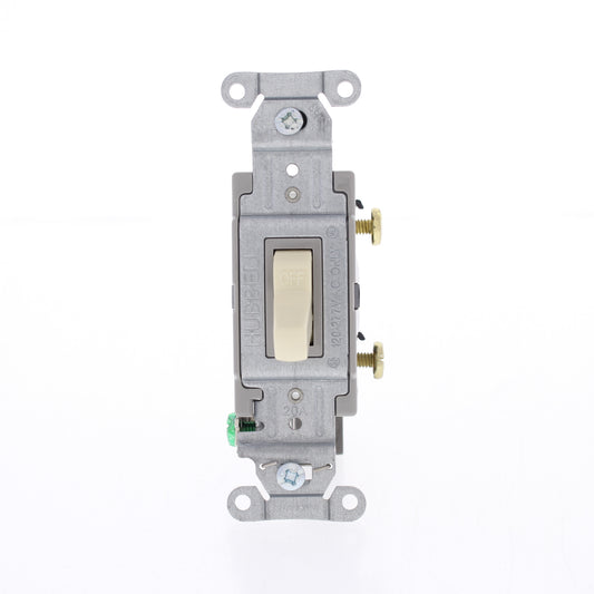 Hubbell Bryant Almond Commercial On/Off Toggle Wall Light Switch 20A CS120AL