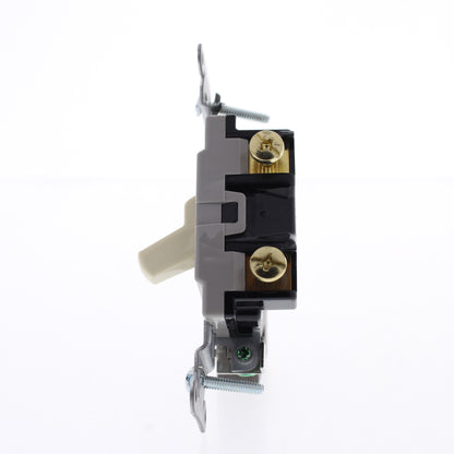 Hubbell Bryant Almond Commercial On/Off Toggle Wall Light Switch 20A CS120AL