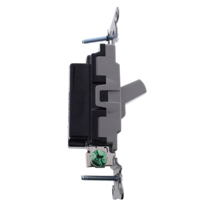 Hubbell Bryant Gray COMMERCIAL Toggle Wall Light Switch Single Pole 15A CS120GY