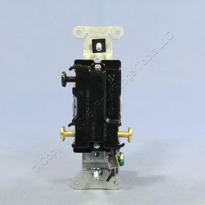 Hubbell CS320I Ivory 3-Way Commercial Toggle Wall Light Switch 20A 120/277V Box
