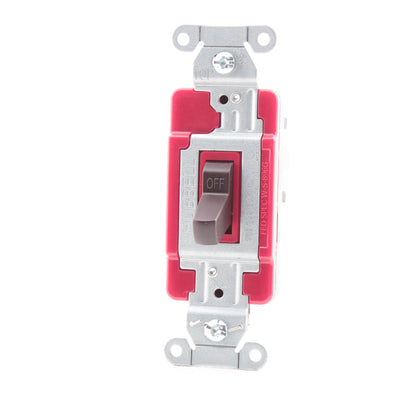 Hubbell CSB120ST Brown 20A Single Pole EdgeConnect� Toggle Light Switch Control
