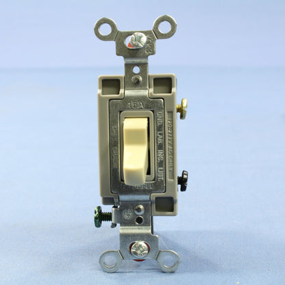 Hubbell CSB415I Ivory 4-Way Commercial Toggle Light Switches 15A 120/277V 10pcs