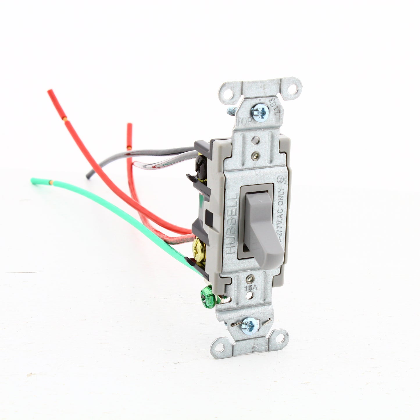 Hubbell CSL415GY Gray Commercial Toggle Light Switch 15A 4-Way w/Wire Leads 10pc