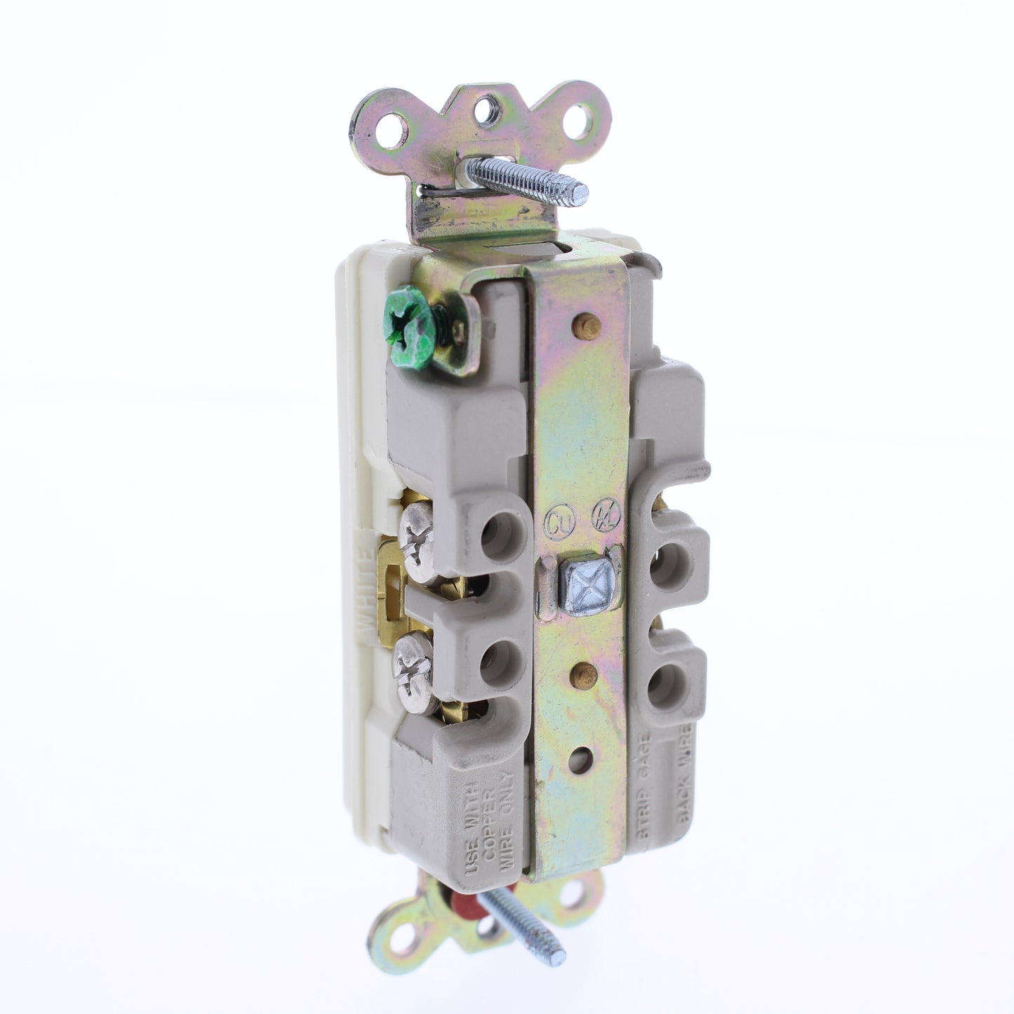 Hubbell Almond Industrial Decorator Receptacle Duplex Outlet 20A 125V D20AL