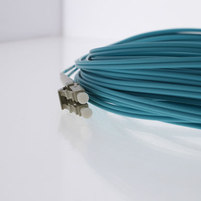 Hubbell Fiber Optic Patch Cord Plenum OM4 Duplex MM LC-LC 15m DFPCLCLCF15MM