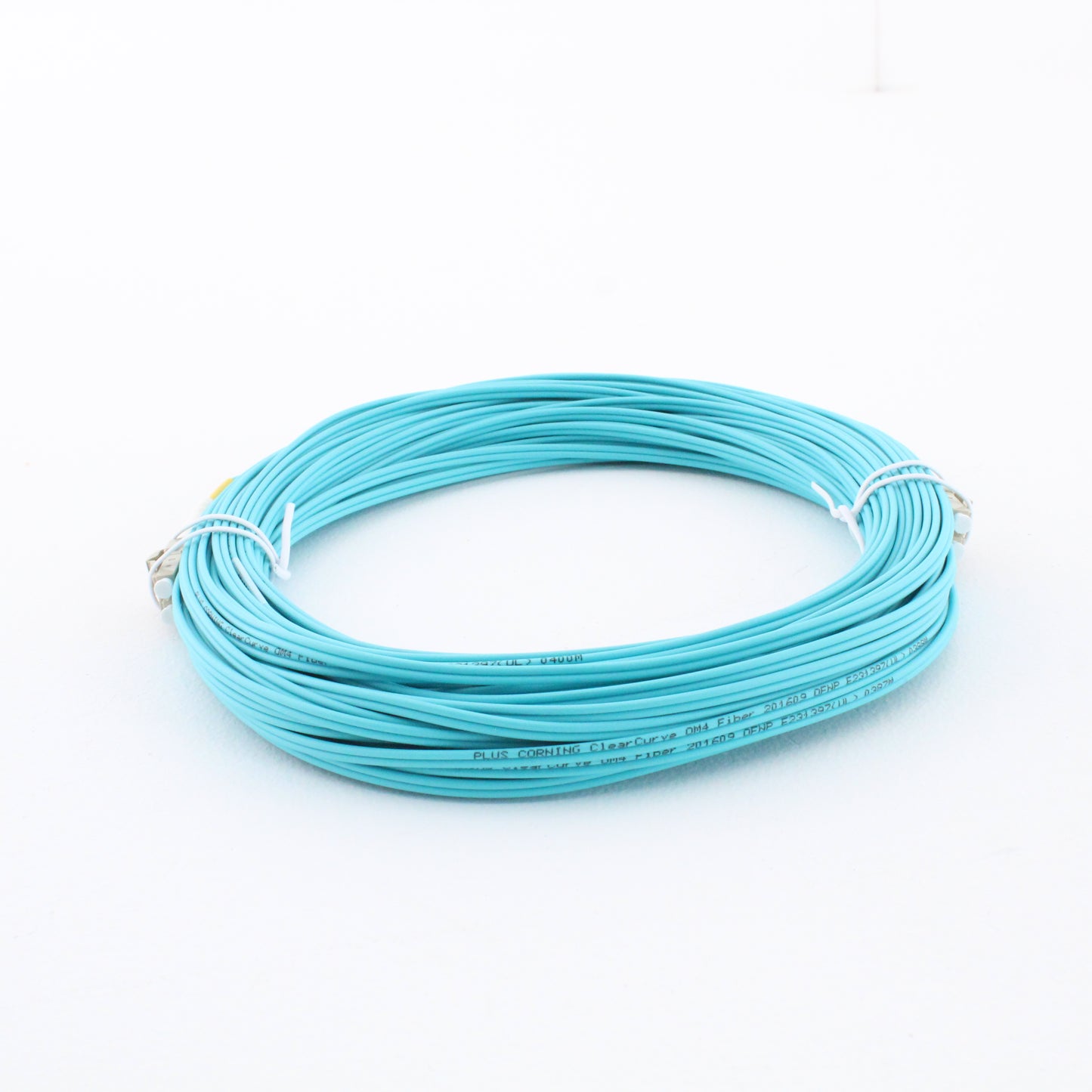 Hubbell Fiber Optic Patch Cord Plenum OM4 Duplex MM LC-LC 21m DFPCLCLCF21MM