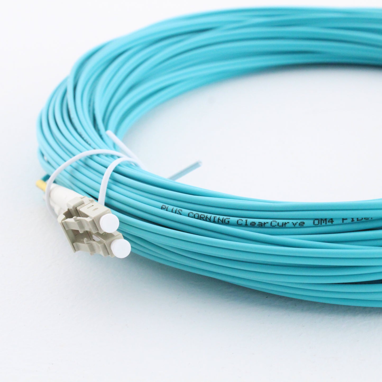 Hubbell Fiber Optic Patch Cord Plenum OM4 Duplex MM LC-LC 21m DFPCLCLCF21MM
