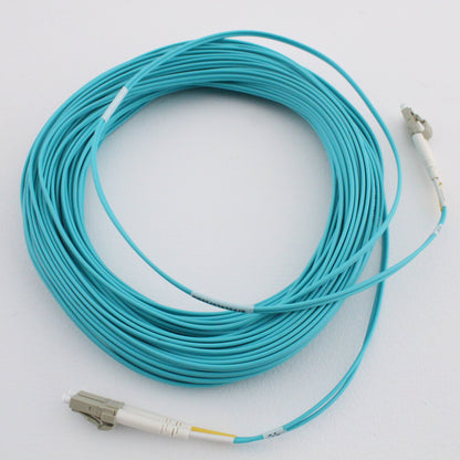 Hubbell Fiber Optic Patch Cord Plenum OM4 Duplex MM LC-LC 25m DFPCLCLCF25MM
