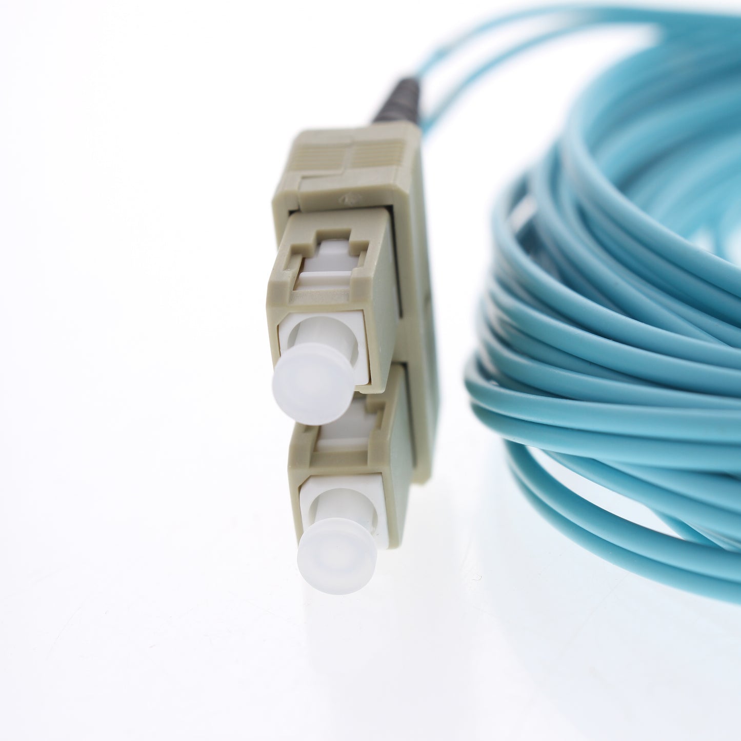 Hubbell Fiber Optic Patch Cord Plenum OM3 Duplex MM LC-SC 10m DFPCLCSCE10MM