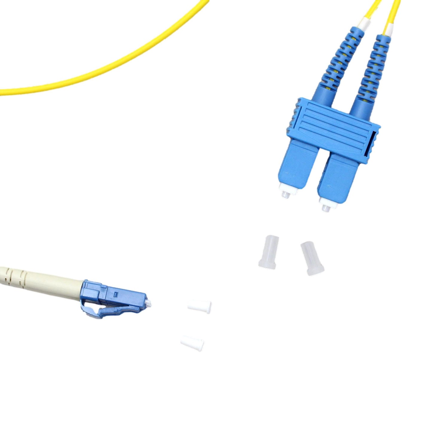 Hubbell Fiber Optic Patch Cord LSZH OS2 Cable Duplex SM LC-SC 2m DFPCLCSCS2SMZ