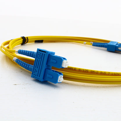 3 Hubbell Fiber Optic Patch Cords LSZH OS2 Cable Duplex SM SC-SC 2m DFPCSCSCS2SM