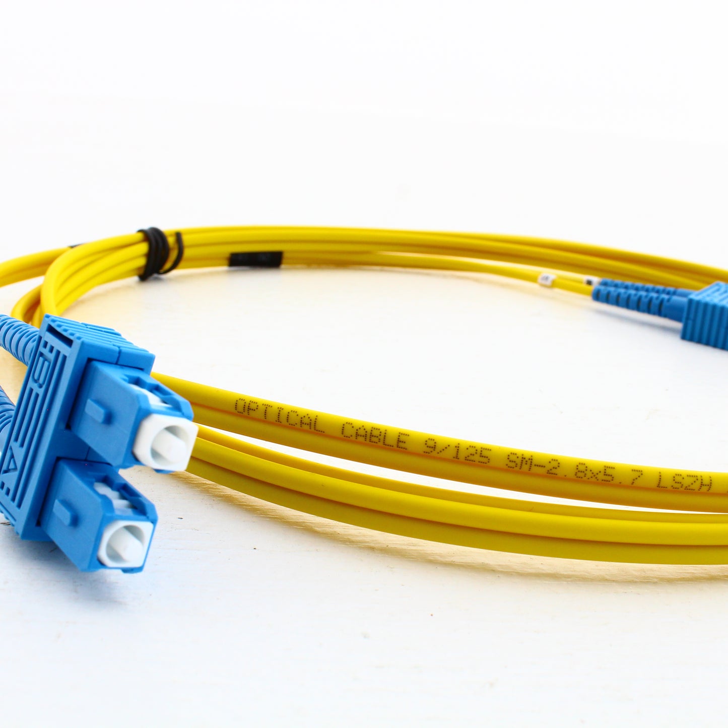 3 Hubbell Fiber Optic Patch Cords LSZH OS2 Cable Duplex SM SC-SC 2m DFPCSCSCS2SM