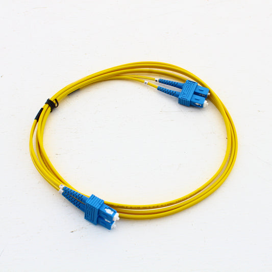 Hubbell DFPCSCSCS2SMZ Fiber Optic 2-Meter SC-SC Patch Cord OS2 Cable Duplex SM