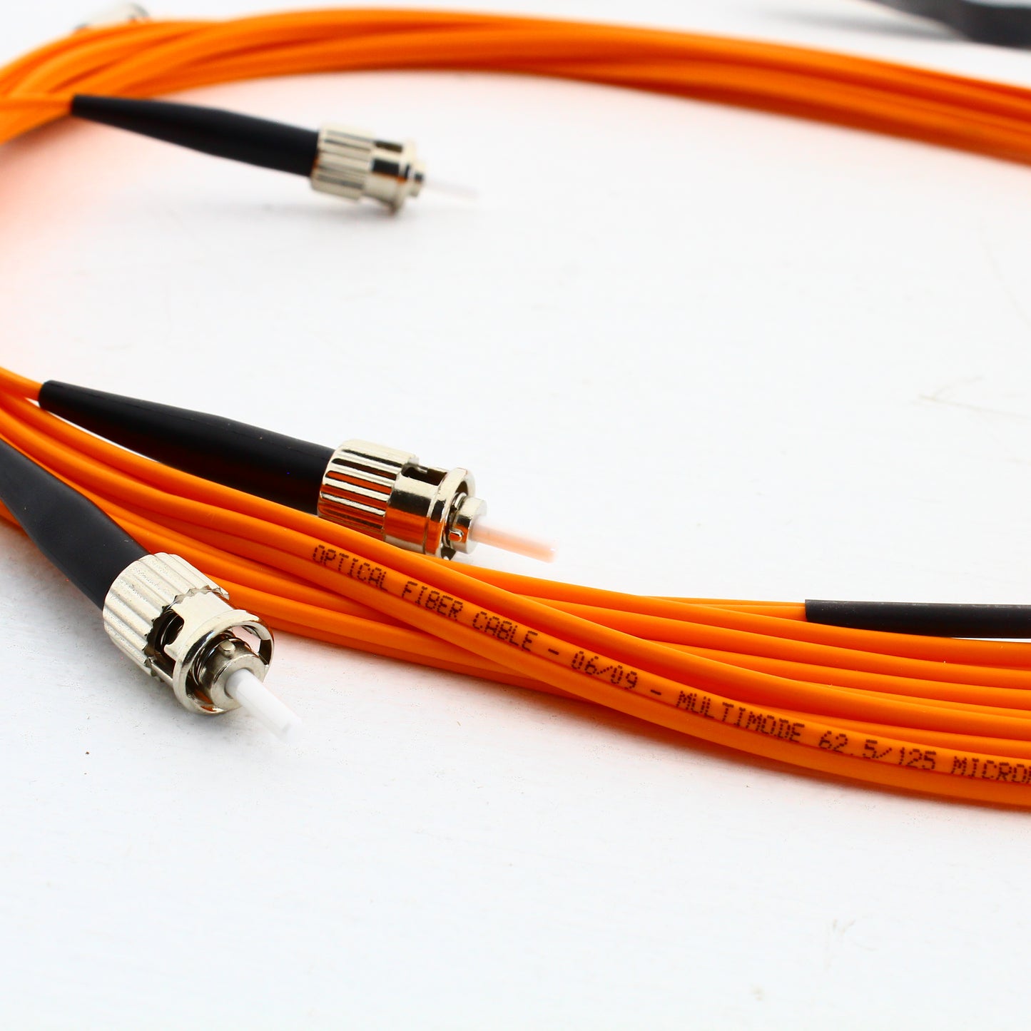 3 Hubbell Fiber Optic Patch Cords Plenum OM1 Cable Dupl MM ST-ST 5m DFPCSTSTC5MM
