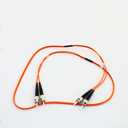 3 Hubbell Fiber Optic Patch Cords Plenum OM2 Cable Dupl MM ST-ST 1m DFPCSTSTD1MM