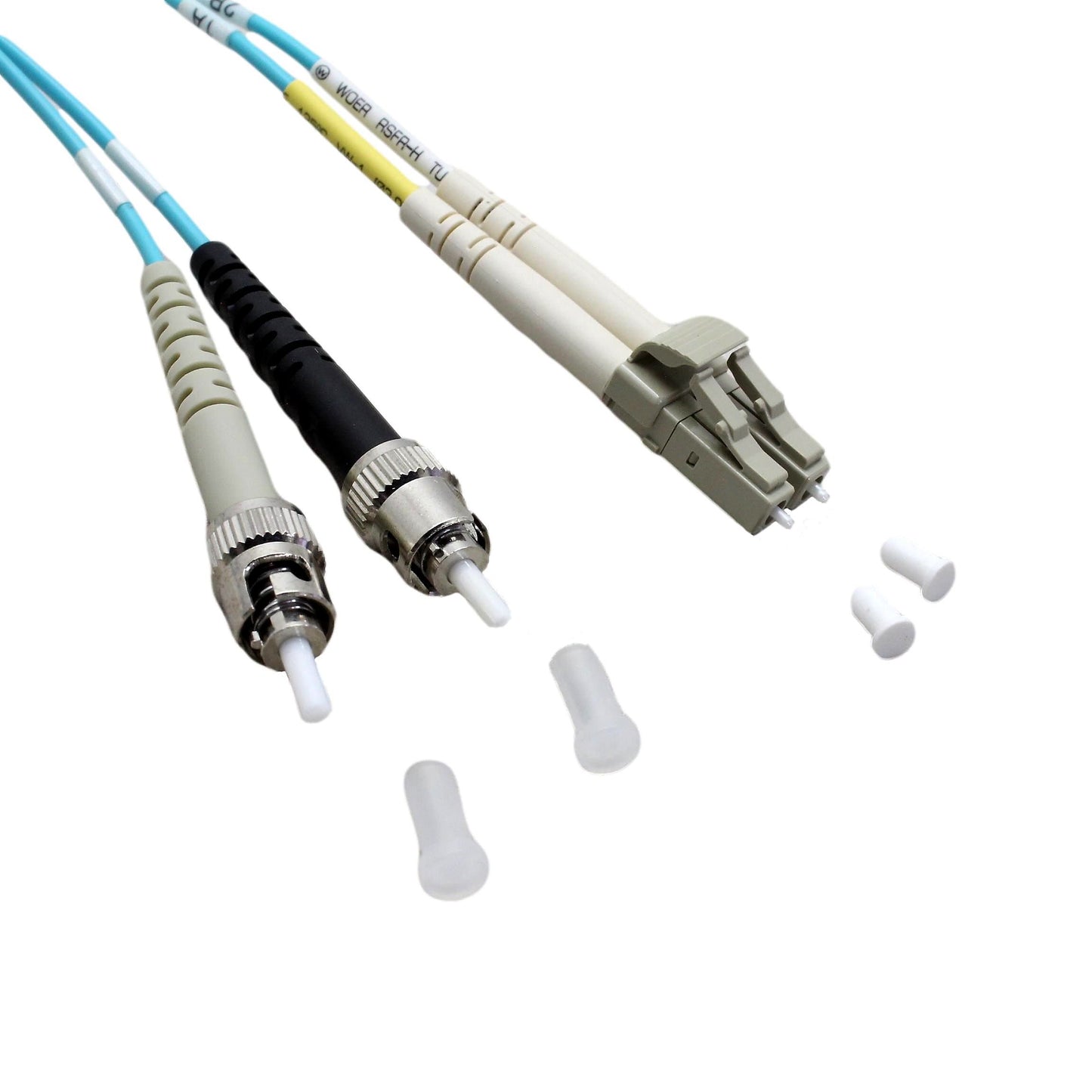 Hubbell Fiber Optic Patch Cord Riser OM3 Duplex MM LC-ST 2m DFRCLCSTE2MM