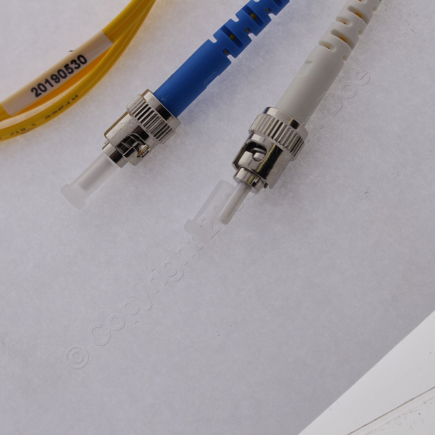 Hubbell Fiber Optic Patch Cord Riser OS2 Cable Duplex SM ST-ST 1m DFRCSTSTS1SM
