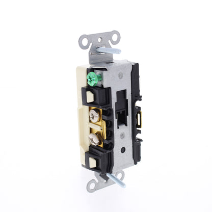 Hubbell DRS15AL Almond Commercial Decorator Receptacle Outlet 5-15R 15A Straight
