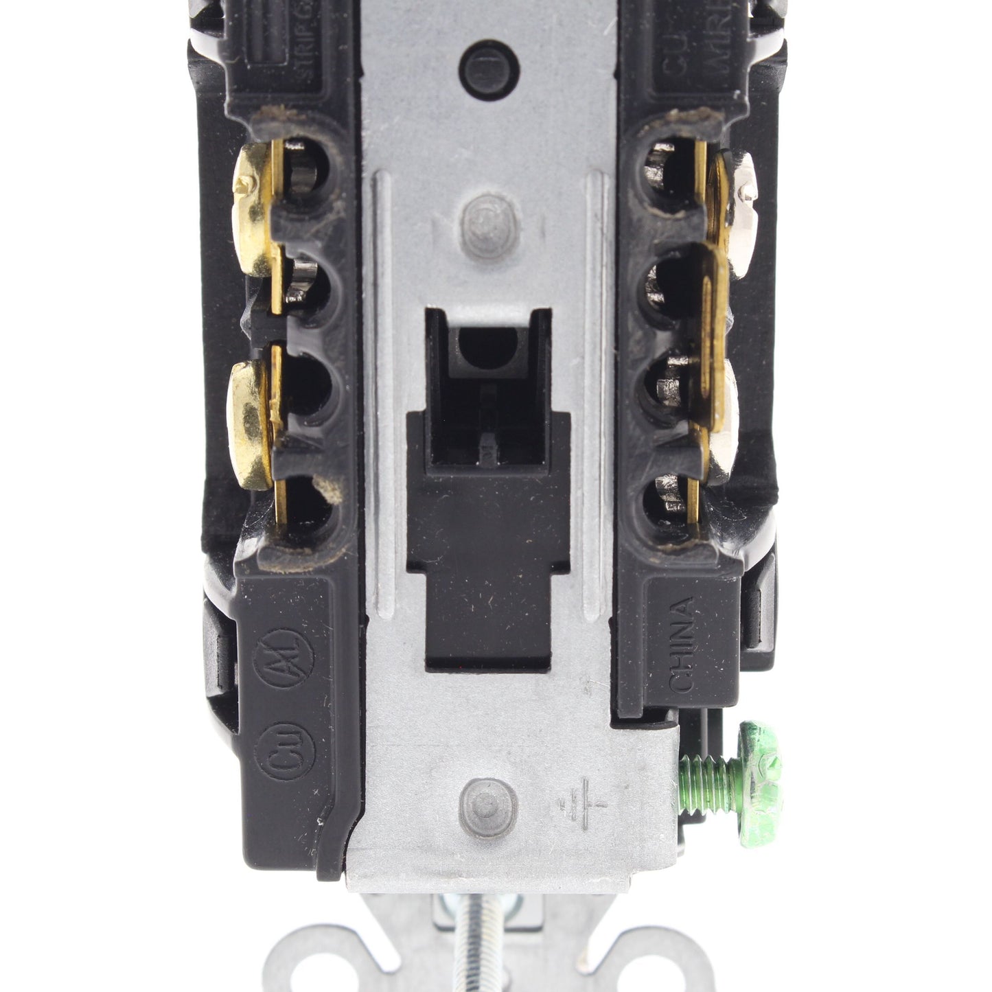 Hubbell DR15C1BLK Black Commercial Decorator 15A 5-15R Outlet 1/2 Controlled