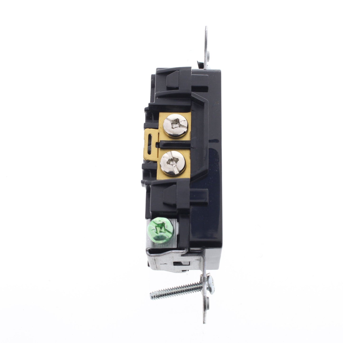 Hubbell DR15C1BLK Black Commercial Decorator 15A 5-15R Outlet 1/2 Controlled