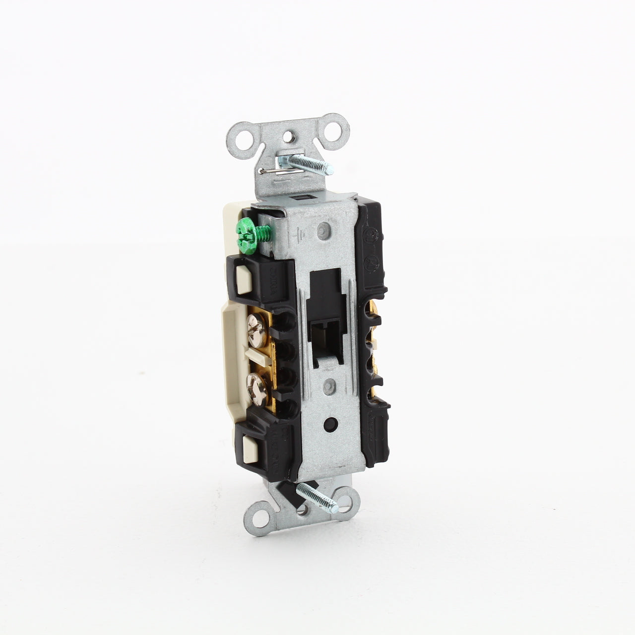 Hubbell DR15C1LA Lt Almond Commercial Decorator 5-15R Outlet 1/2 Controlled 15A