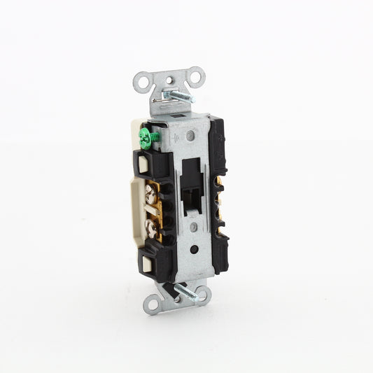 Hubbell DR15C1LA Lt Almond Commercial Decorator 5-15R Outlet 1/2 Controlled 15A