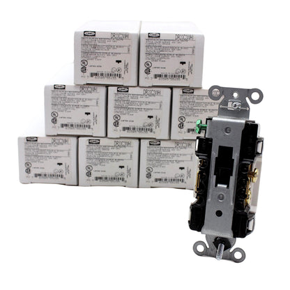 Hubbell DR20C2WHI White 20A Decorator Outlet Receptacle 2/2 Controlled 10pcs