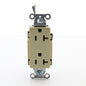Hubbell Ivory 20A Decorator Receptacle 5-20R w/ 8" Solid Leads DR20IP1