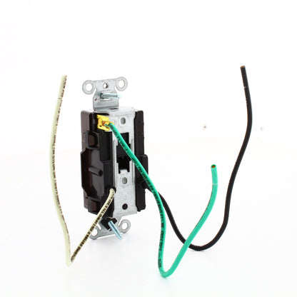 10 Hubbell Brown 20A TR Decorator Outlets 5-20R w/ 6.5" Stranded Leads DR20TRP2