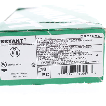 Bryant Electric  Industrial Grade    DRS15AL