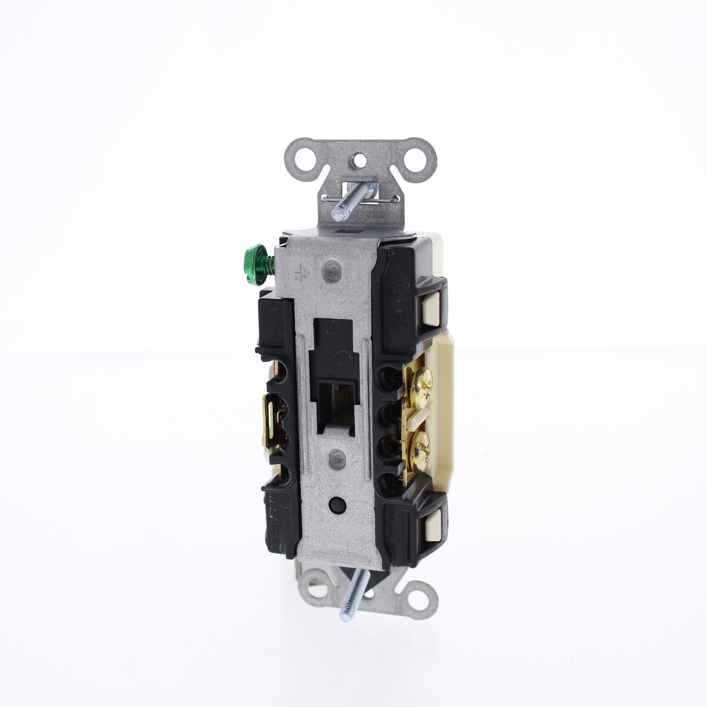 Hubbell Almond Decorator Receptacle Outlet 5-15R 15A Straight Commercial DRS15AL