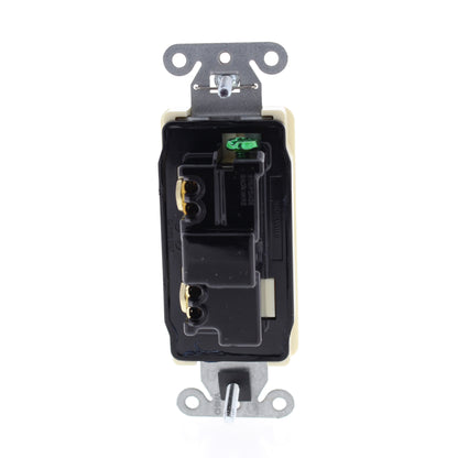Hubbell DS115AL Almond Single Pole 15A Decorator Rocker Light Switch Spec Grade