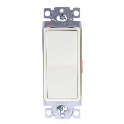 Hubbell DS220AL Almond Double Pole Decorator Rocker Switch 20A Spec Grade 10pcs