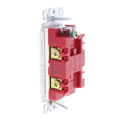 Hubbell DS220AL Almond Double Pole Decorator Rocker Switch 20A Spec Grade 10pcs