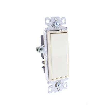 10 Hubbell 3-Way Almond Decorator Rocker Light Switches Spec Grade 15A DS315AL