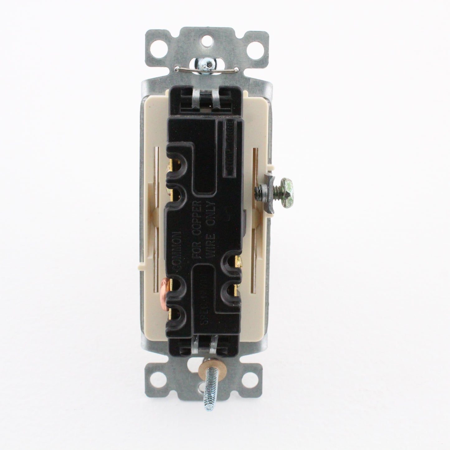 Hubbell 3-Way Almond Decorator Rocker Light Switch Spec Grade 15A DS315AL