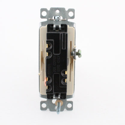 Hubbell 3-Way Almond Decorator Rocker Light Switch Spec Grade 15A DS315AL