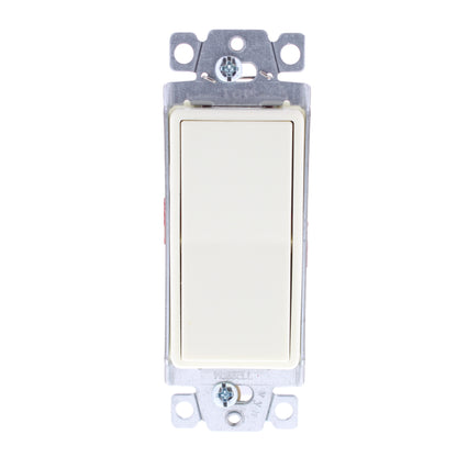 Hubbell DS420AL Almond 4-Way Decorator Rocker Light Switch Spec Grade 20A