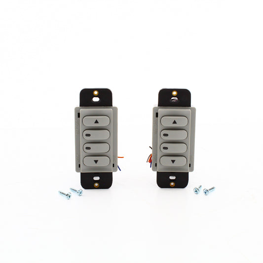 Hubbell DSC010GY Gray Low Voltage Dimmer Switches 0-10V Latching/Momentary 2pcs