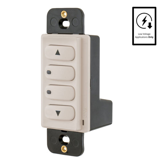 Hubbell DSC010GY Lt Almond Low Voltage Dimmer Switch 0-10V Latching/Momentary