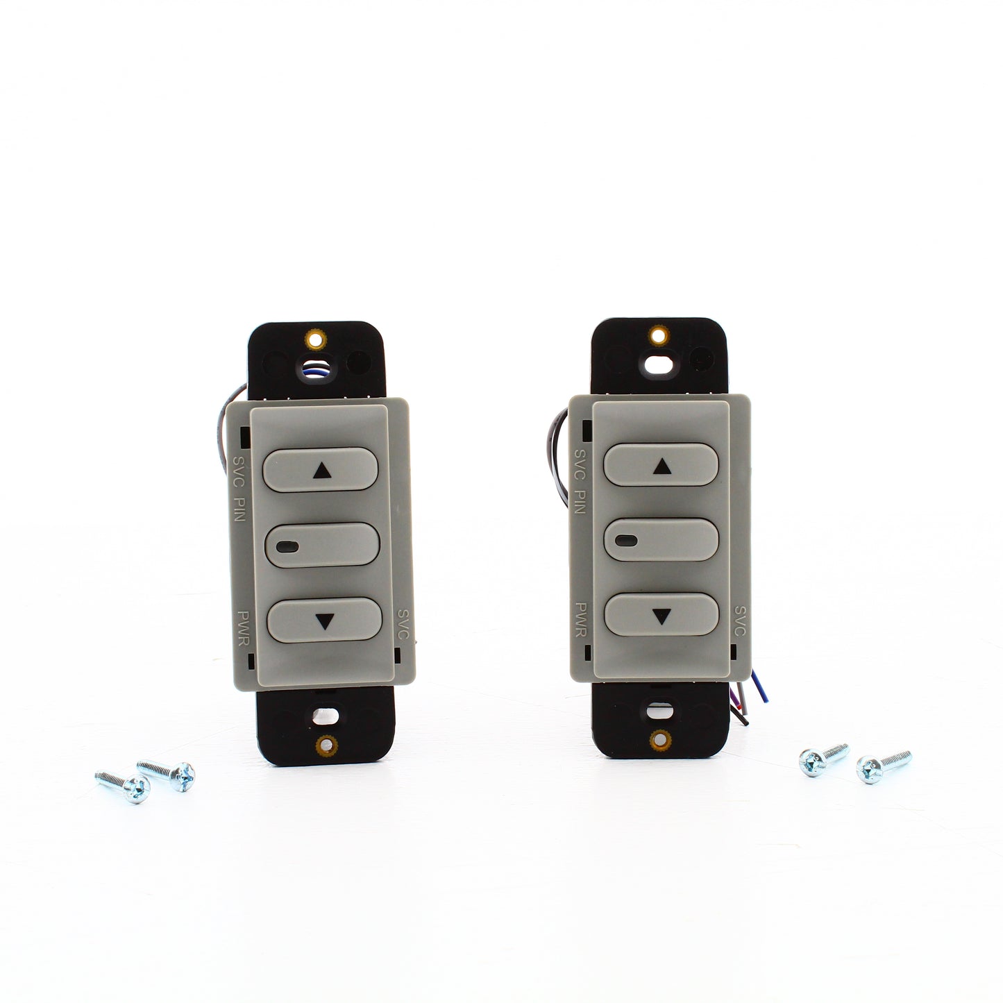 Hubbell DSL010GY Gray Low Voltage Dimmer Switches 0-10V Latching/Auto ON 2-Pack